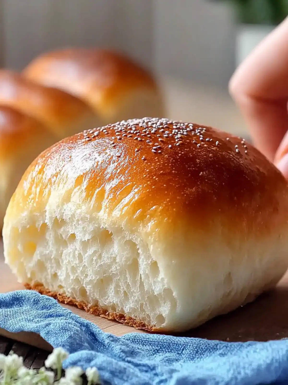 High Protein Cottage Cheese Bread Rolls
