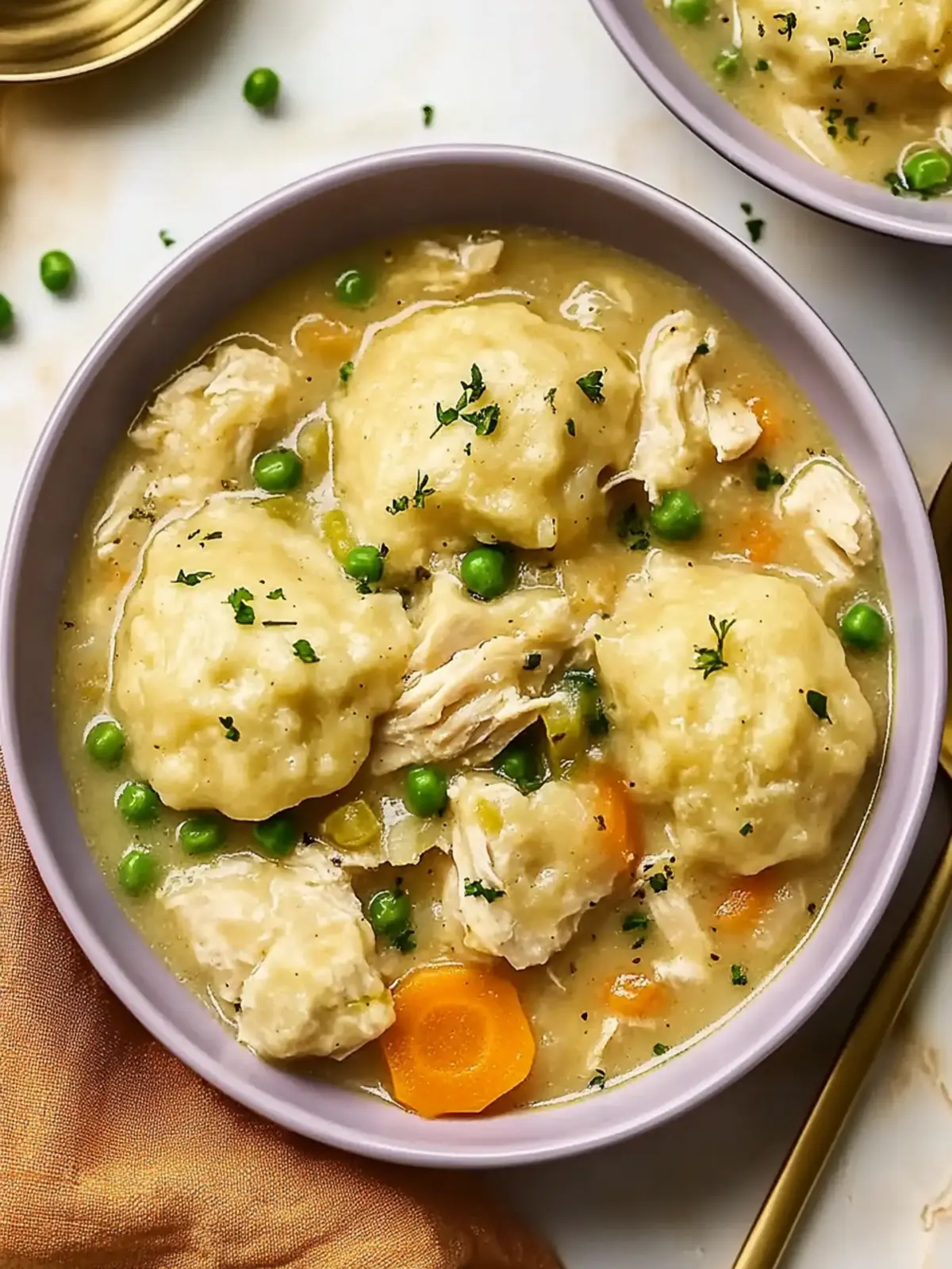 Warm Crockpot Chicken and Dumplings