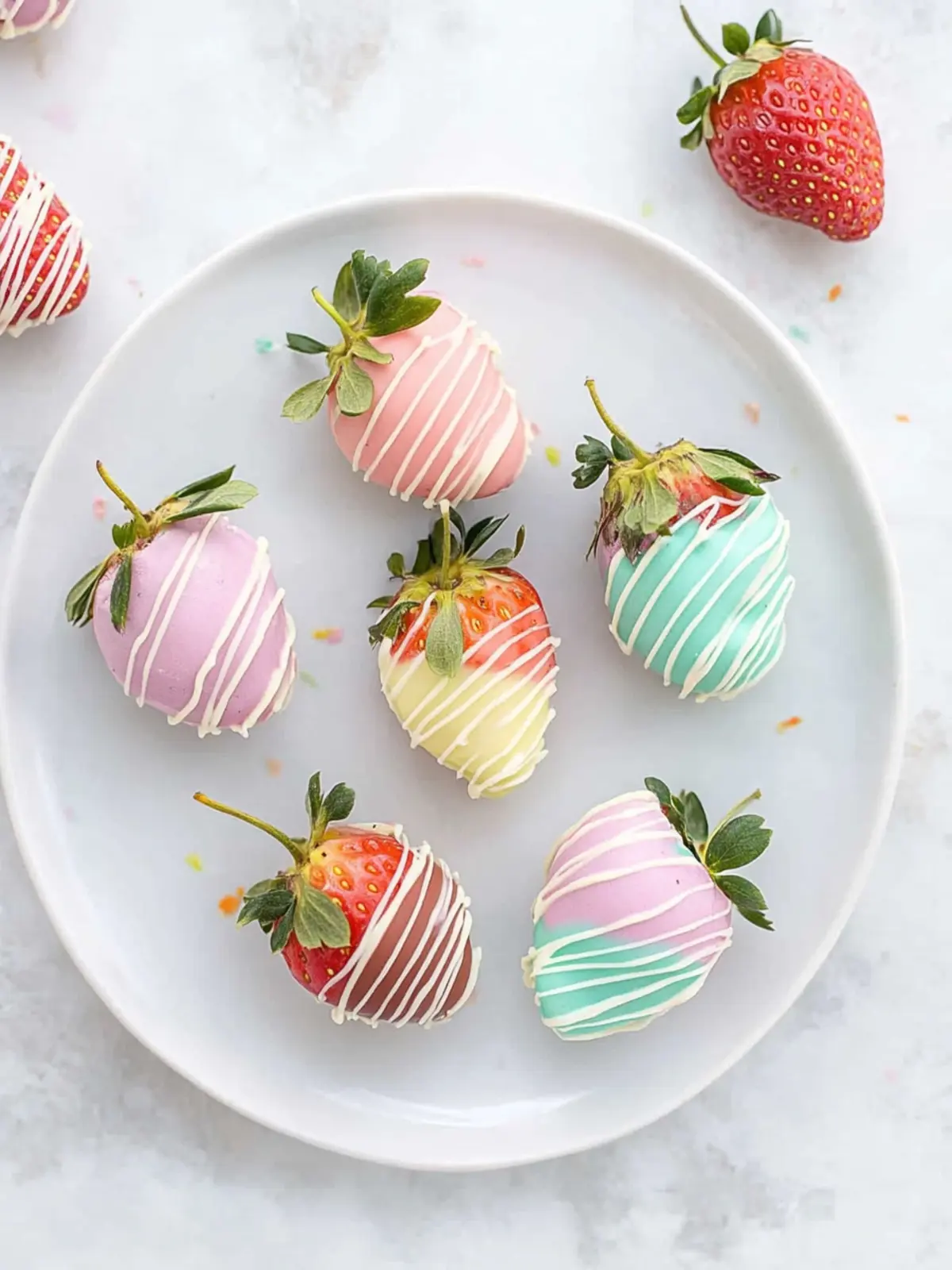 easter chocolate covered strawberries