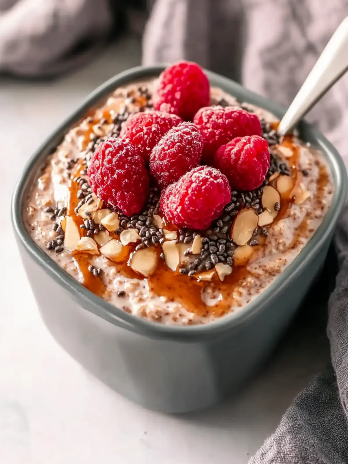 Almond Butter Overnight Oats