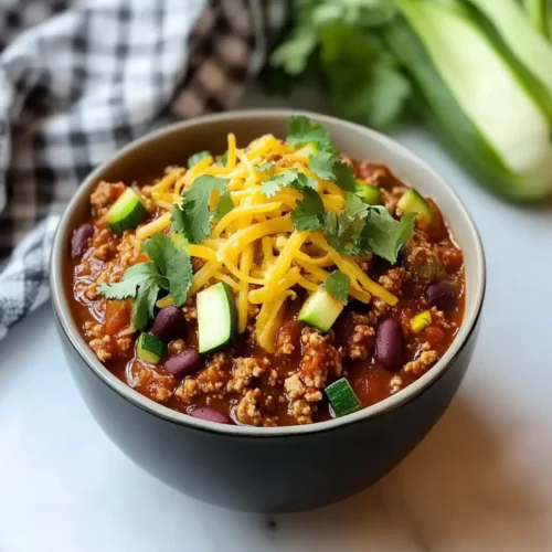 Turkey and Zucchini Chili