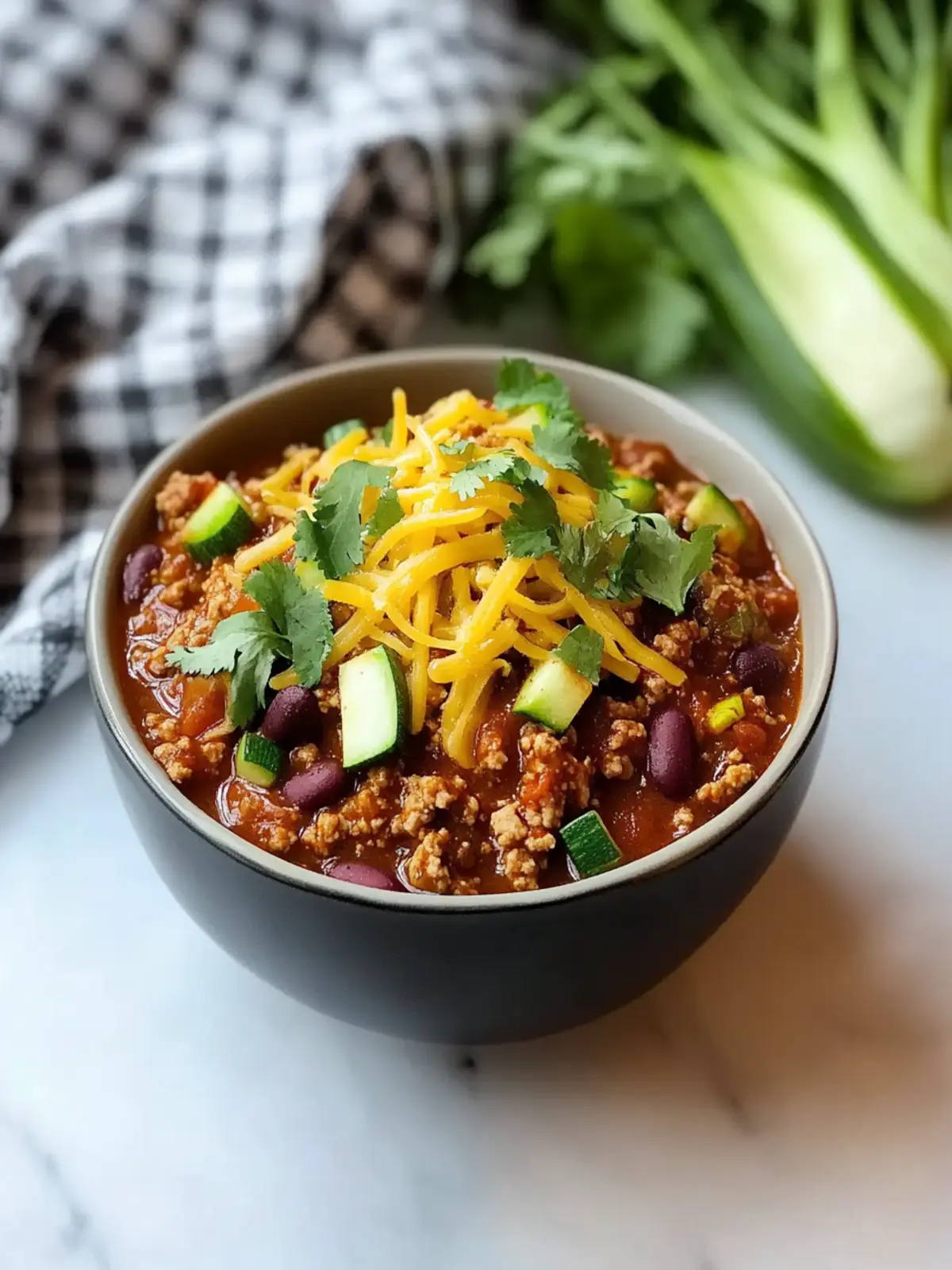Turkey and Zucchini Chili