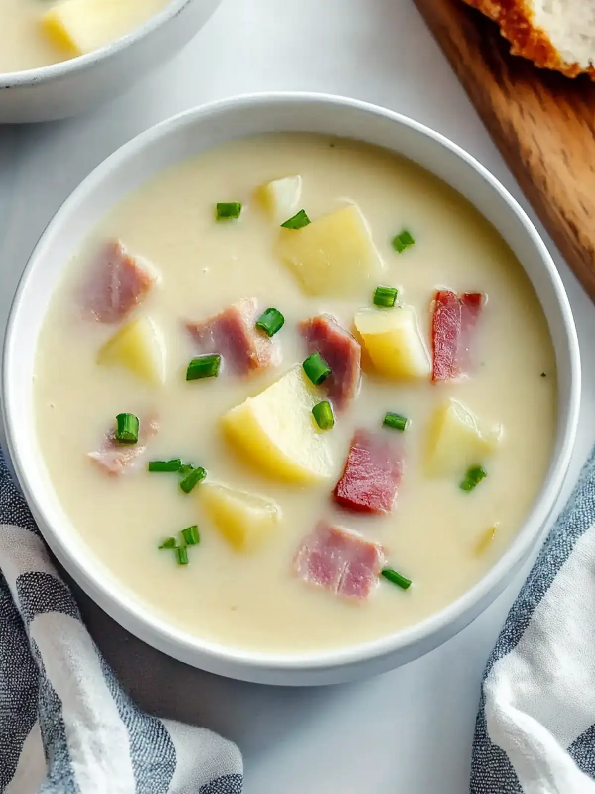 Buttery Spiral Ham and Potato Soup