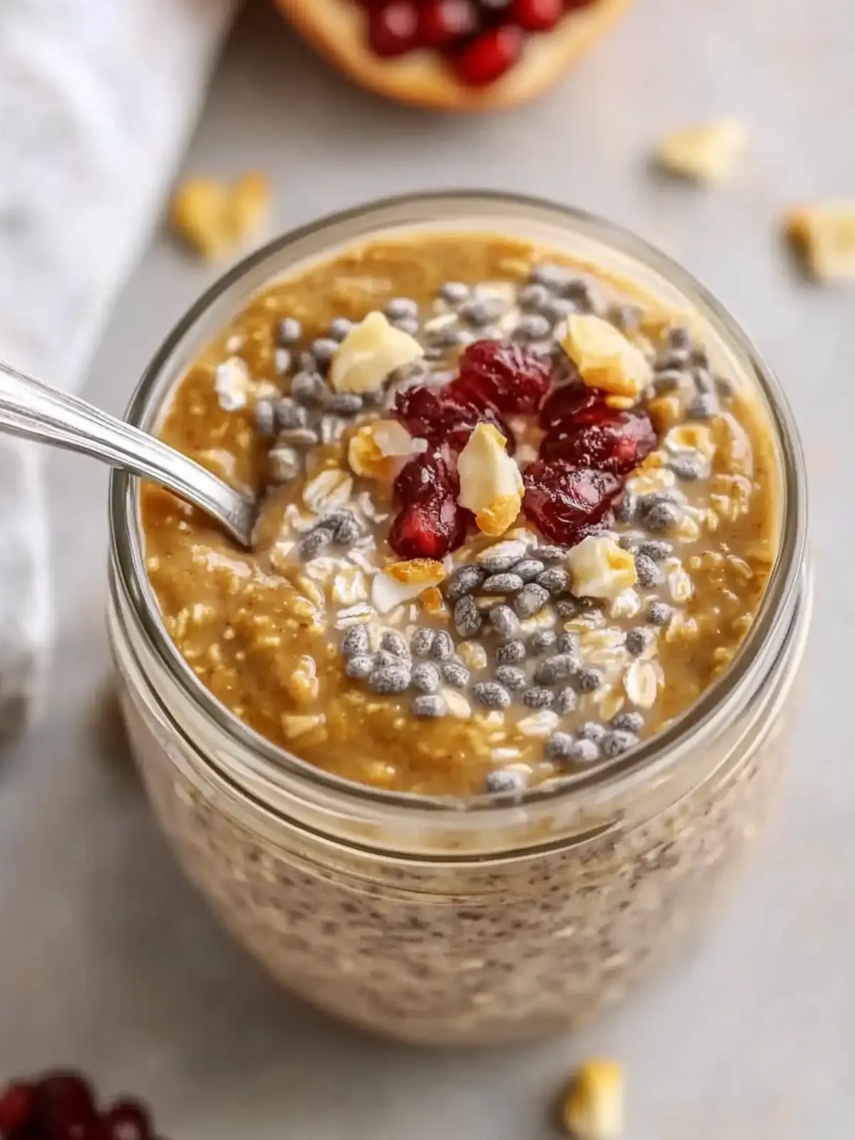 High Protein Pumpkin Overnight Oats