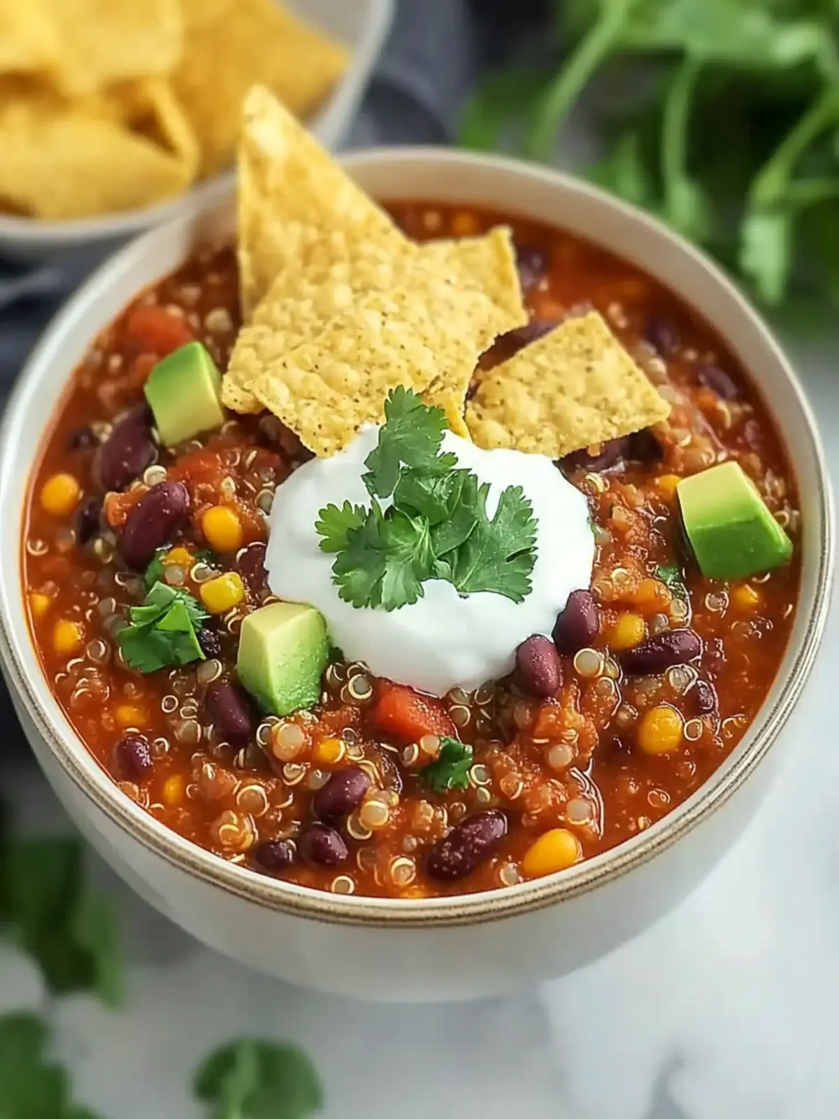 Crockpot Lentil and Quinoa Chili