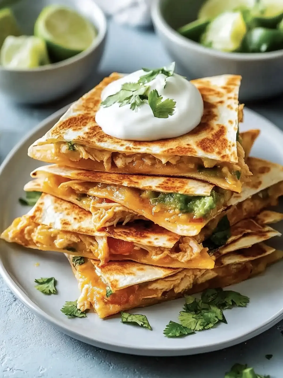 Simple Chicken Quesadillas