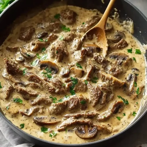 Rich Beef Stroganoff with Cream of Mushroom