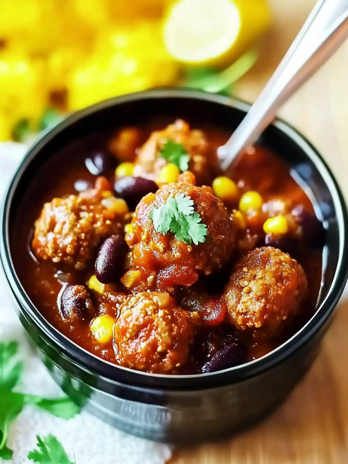 Slow Cooker Chili Meatballs