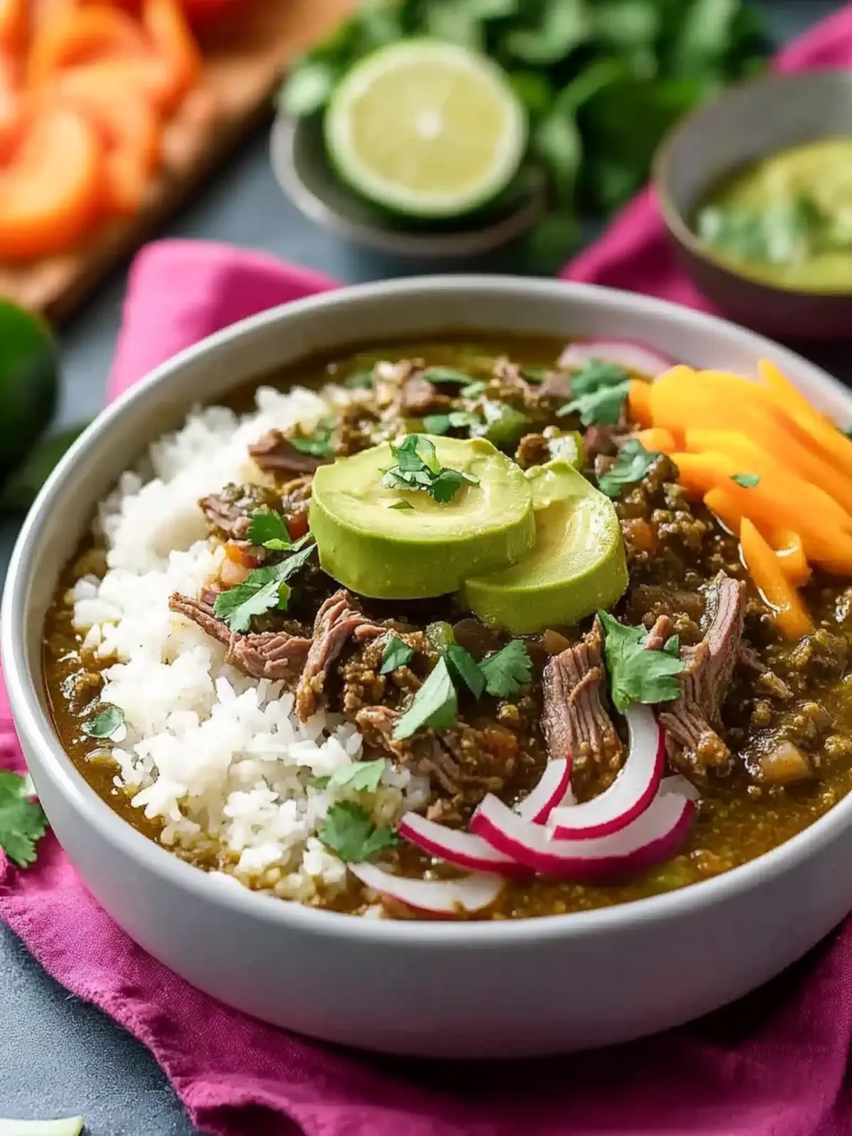 Simple Crockpot Beef Chili Verde