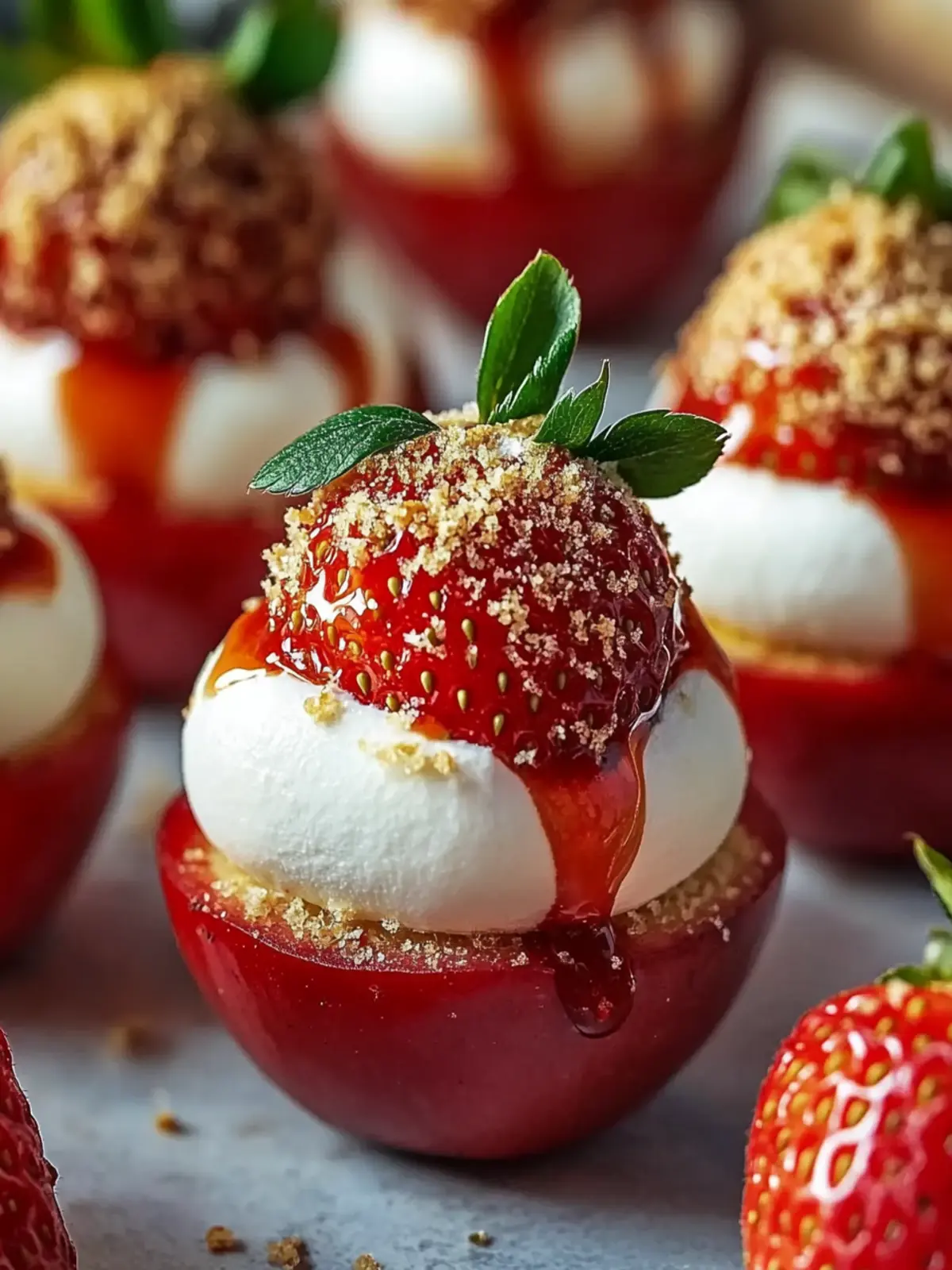 cheesecake stuffed strawberries