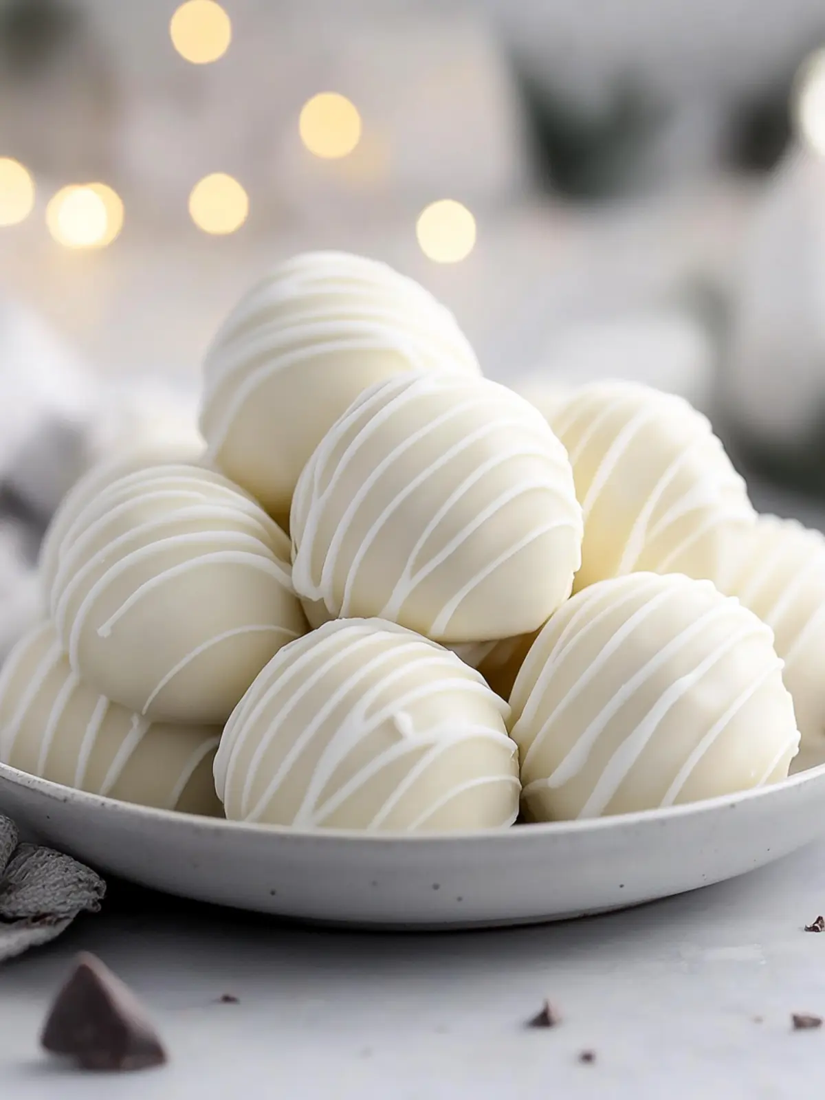 Smooth White Chocolate Truffles