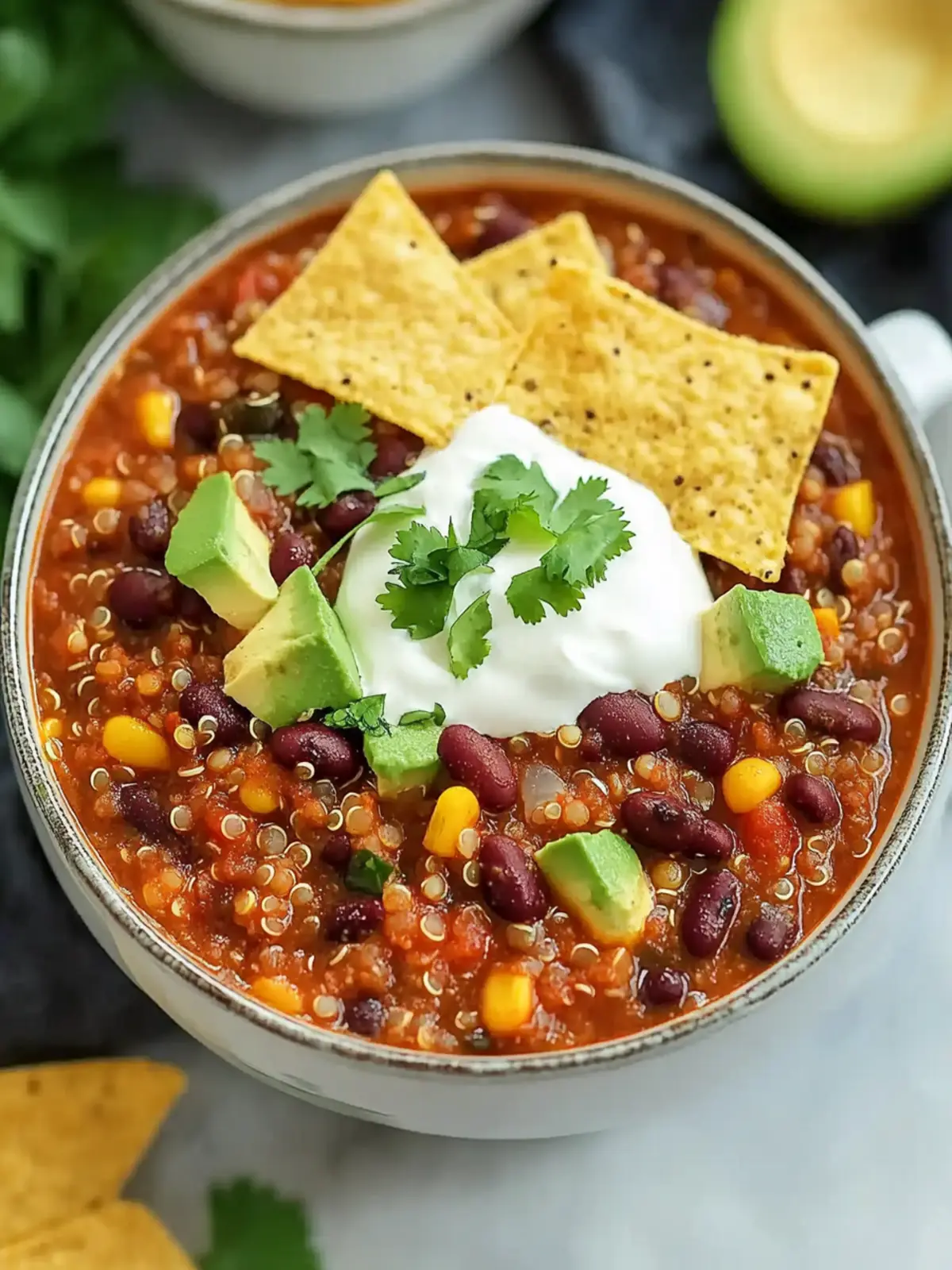 Crockpot Lentil and Quinoa Chili