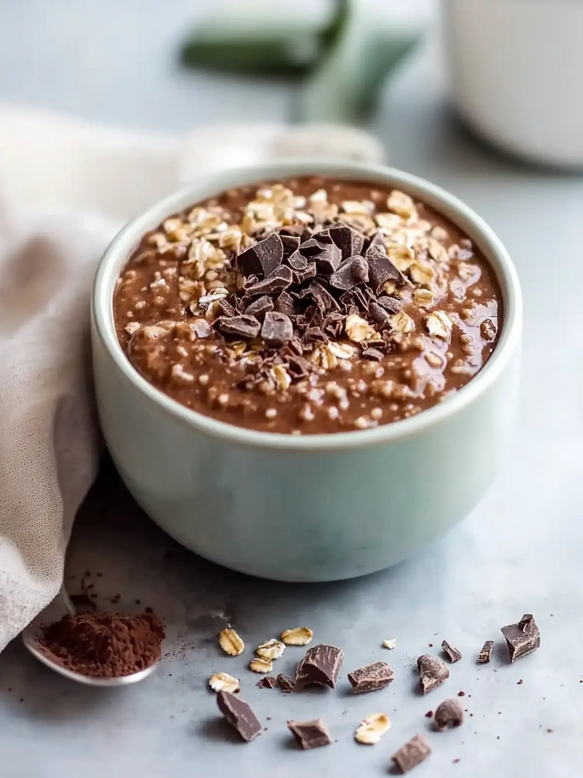 Gluten-Free High Protein Chocolate Overnight Oats