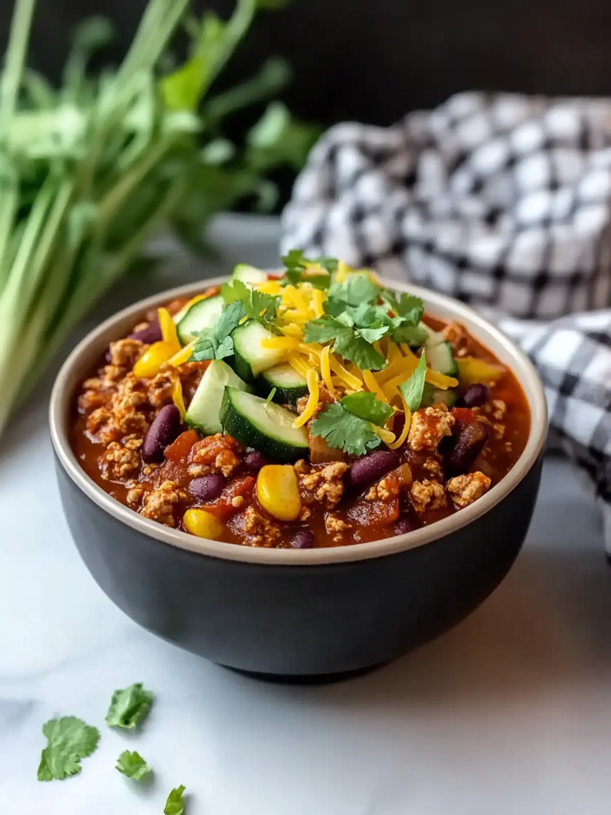 Turkey and Zucchini Chili