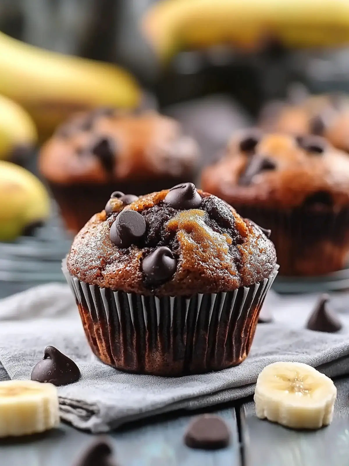 banana chocolate chip muffins