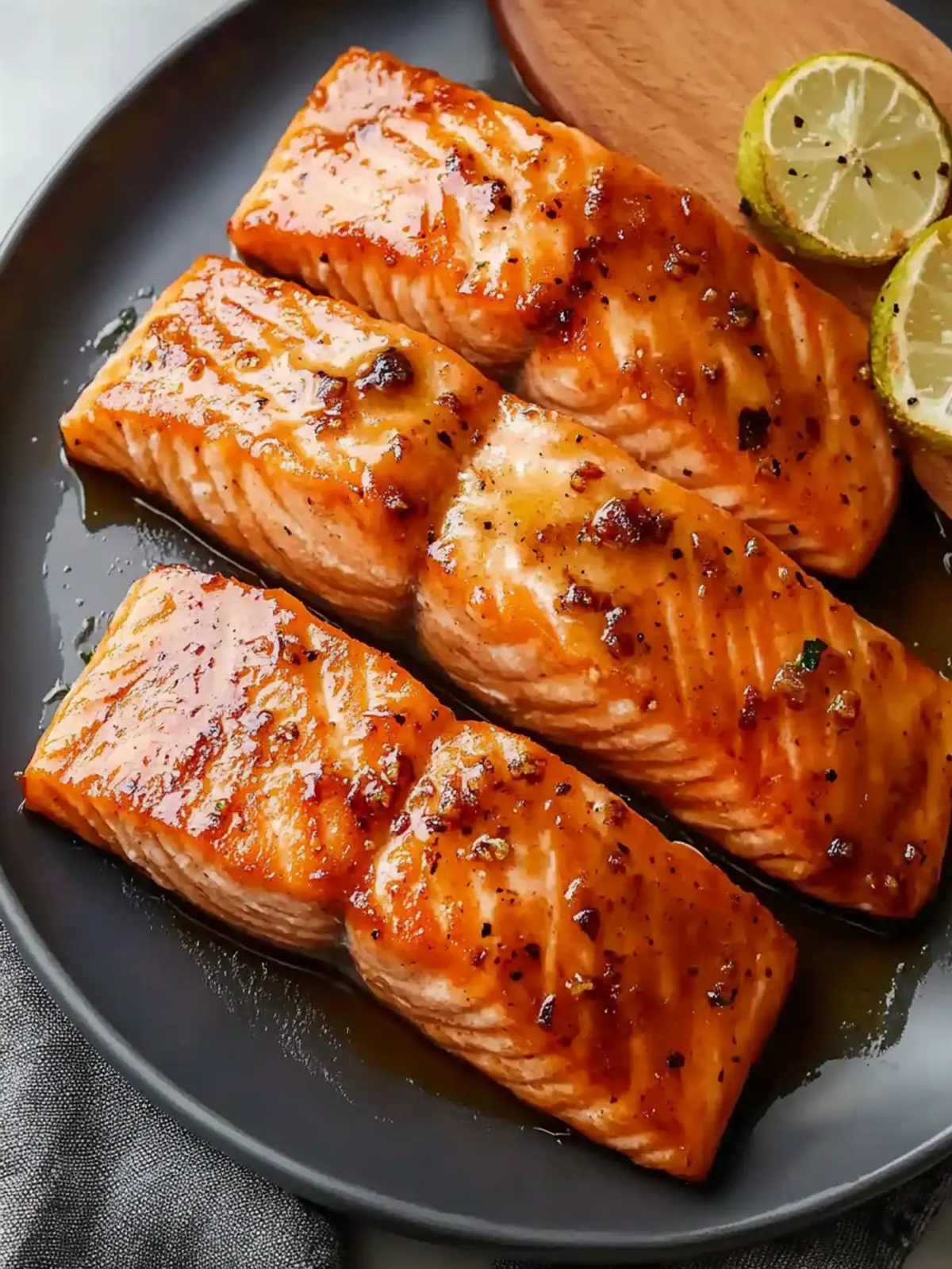 Quick Air Fryer Maple Glazed Salmon in Just 15 Minutes