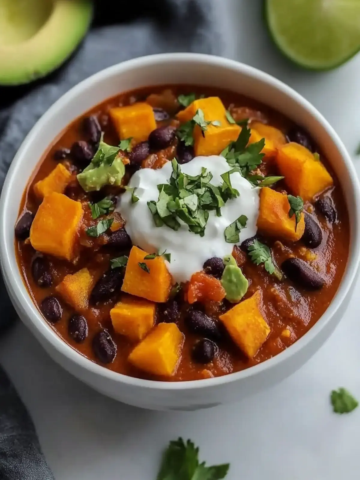 Delicious Slow Cooker Sweet Potato Chili for Cozy Nights