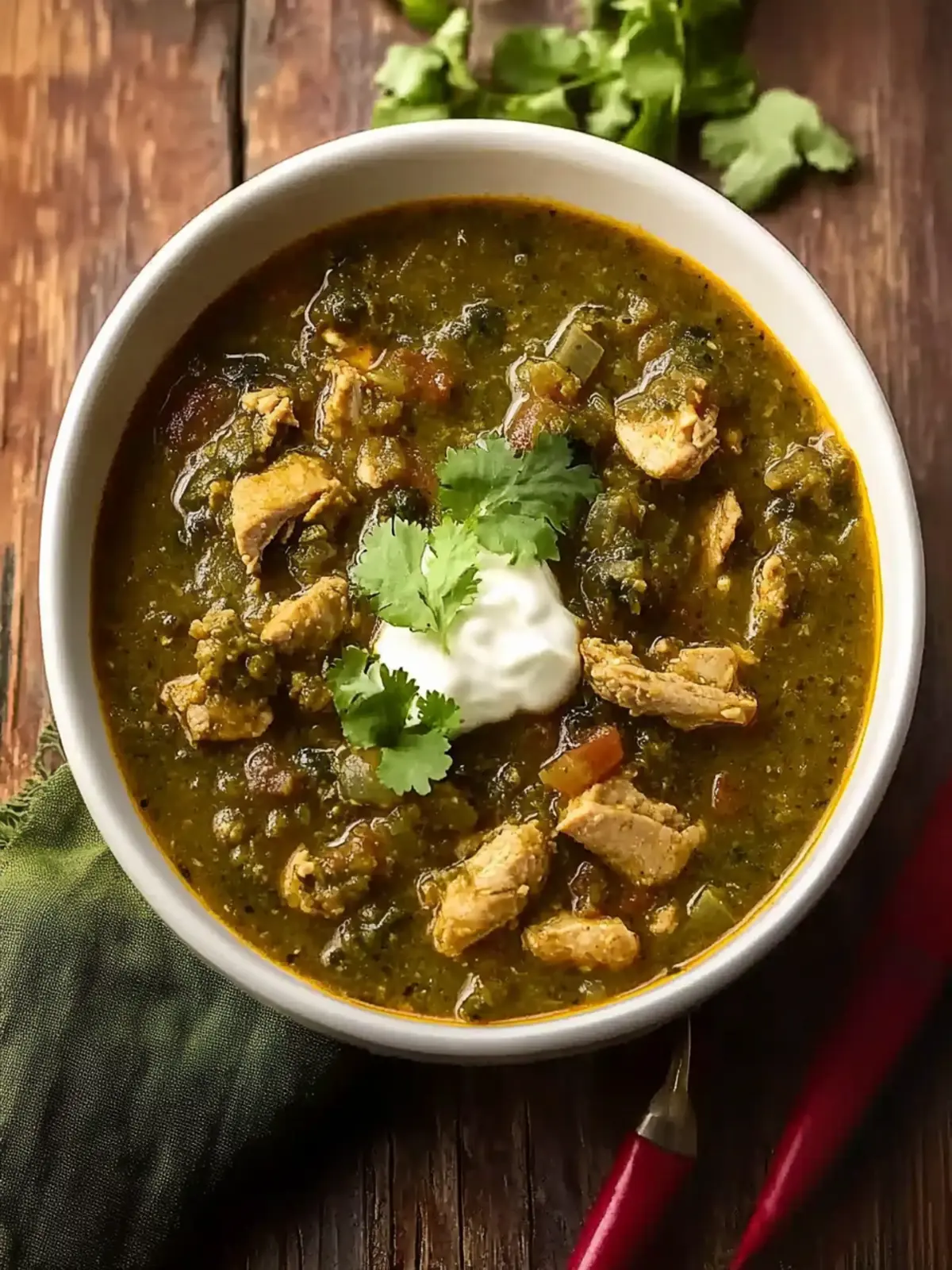 Simple Turkey Chili Verde