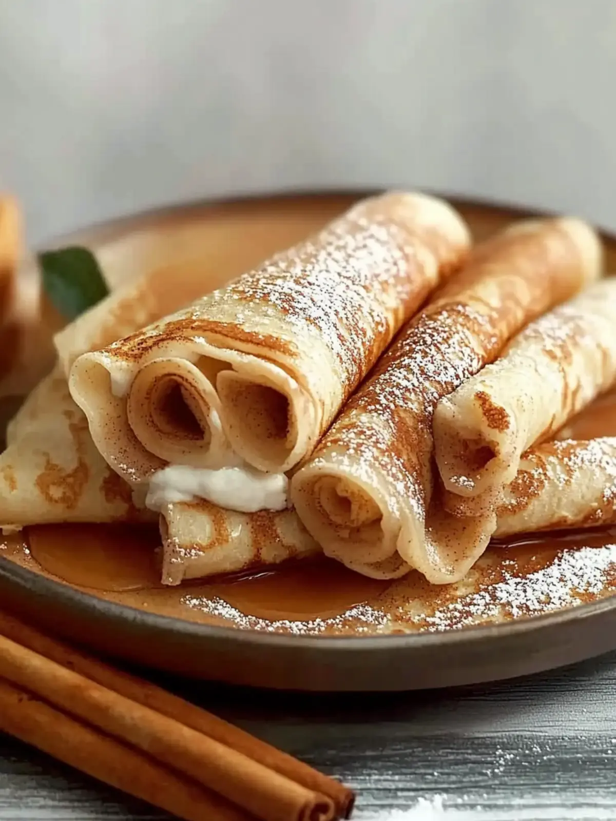 Fluffy High Protein Cinnamon Crepes