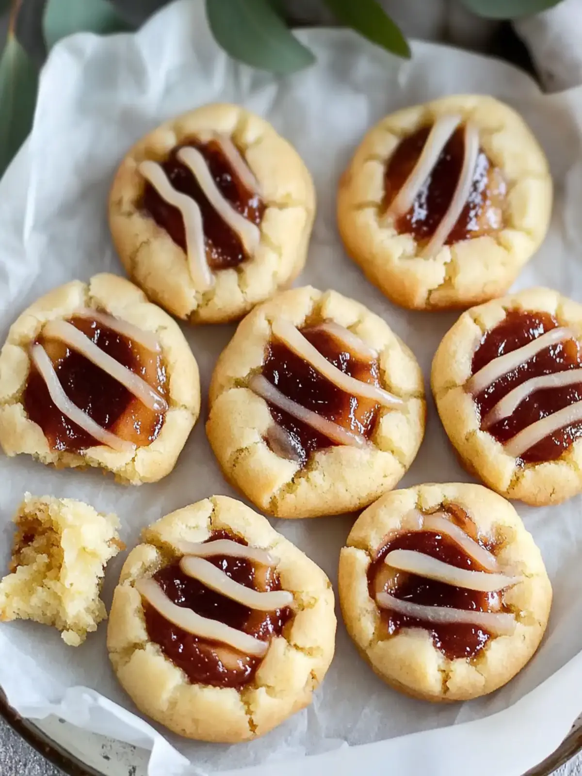 Homemade Apple Butter Thumbprint Cookies