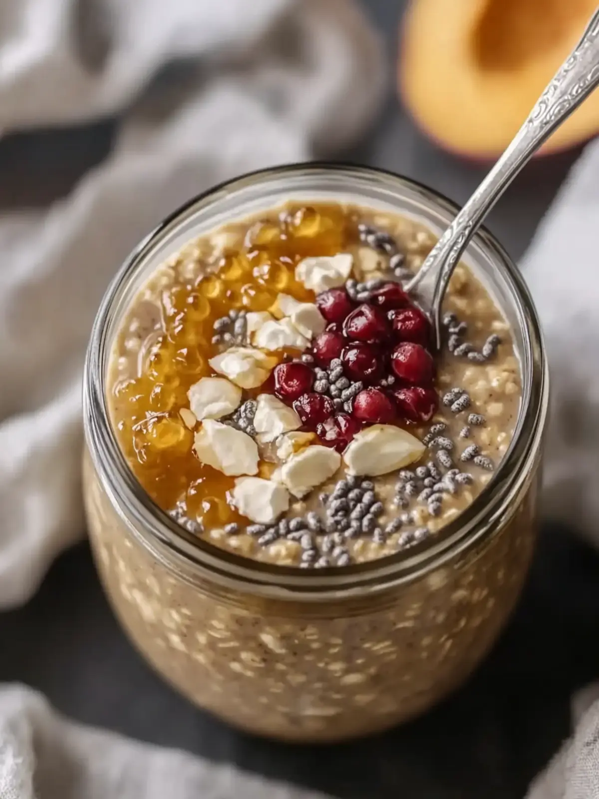 High Protein Pumpkin Overnight Oats