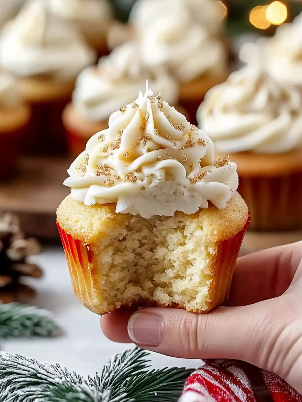 Delicious Eggnog Cupcakes