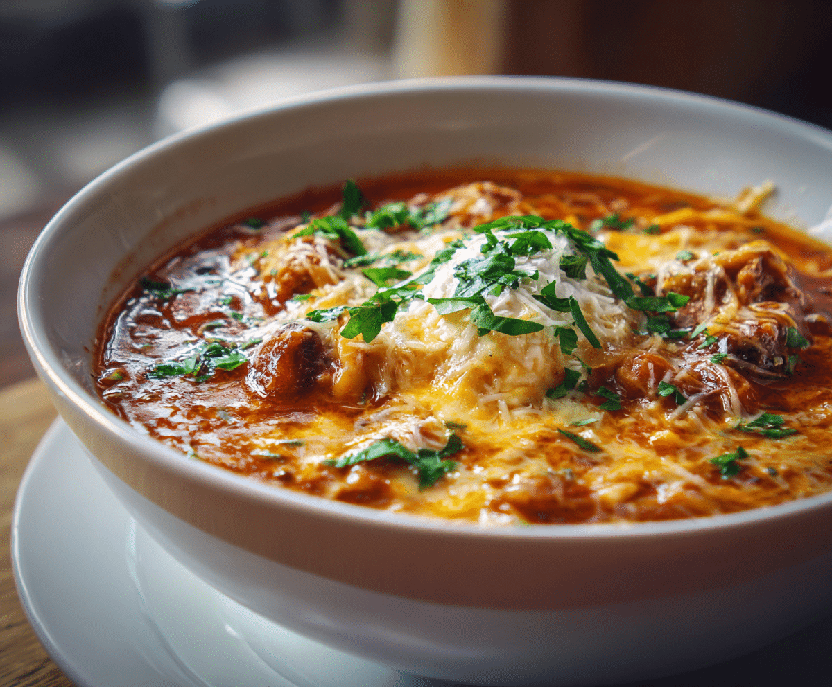 Mouthwatering One Pot Lasagna Soup