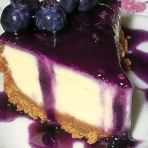 White Chocolate Blueberry Cheesecake