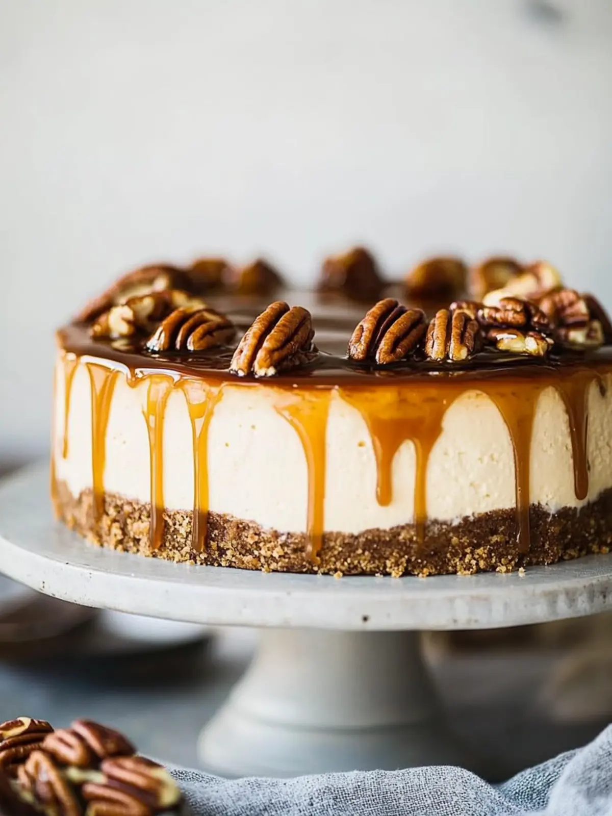 Pecan Caramel Cheesecake