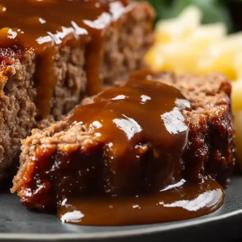 Homemade Meatloaf with Gravy