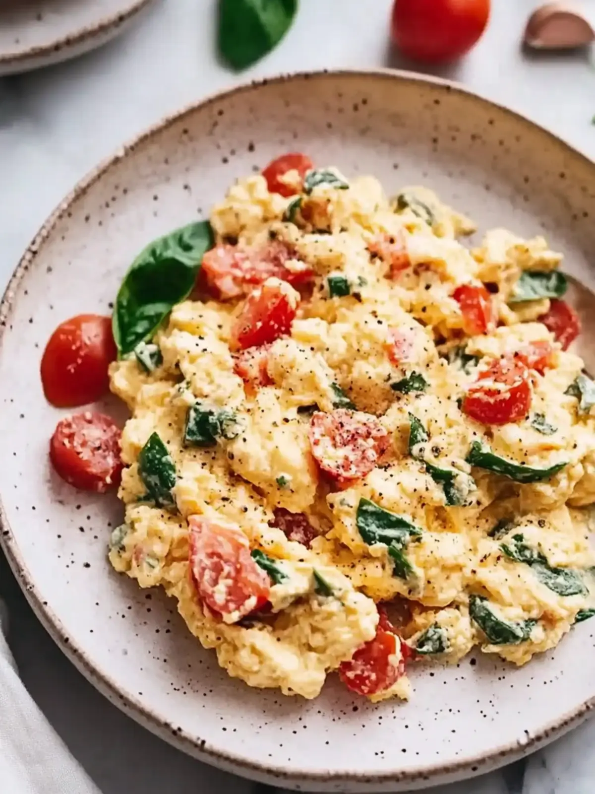 Tomato Mediterranean Scrambled Eggs