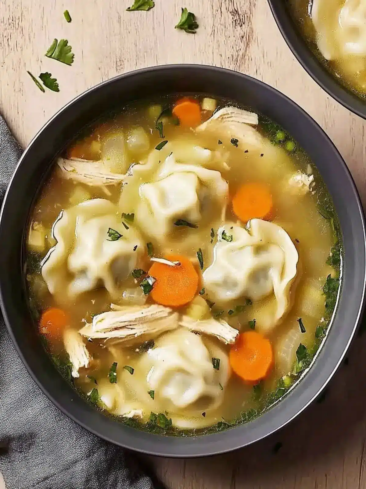 Chicken Noodle Dumpling Soup