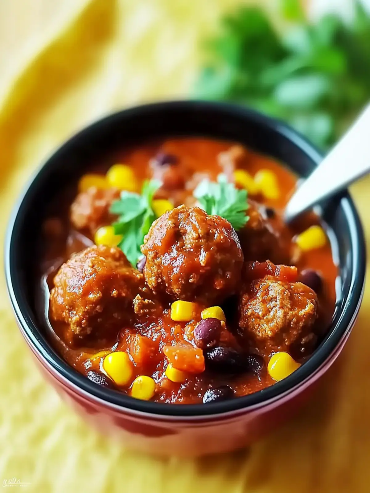 Slow Cooker Chili Meatballs