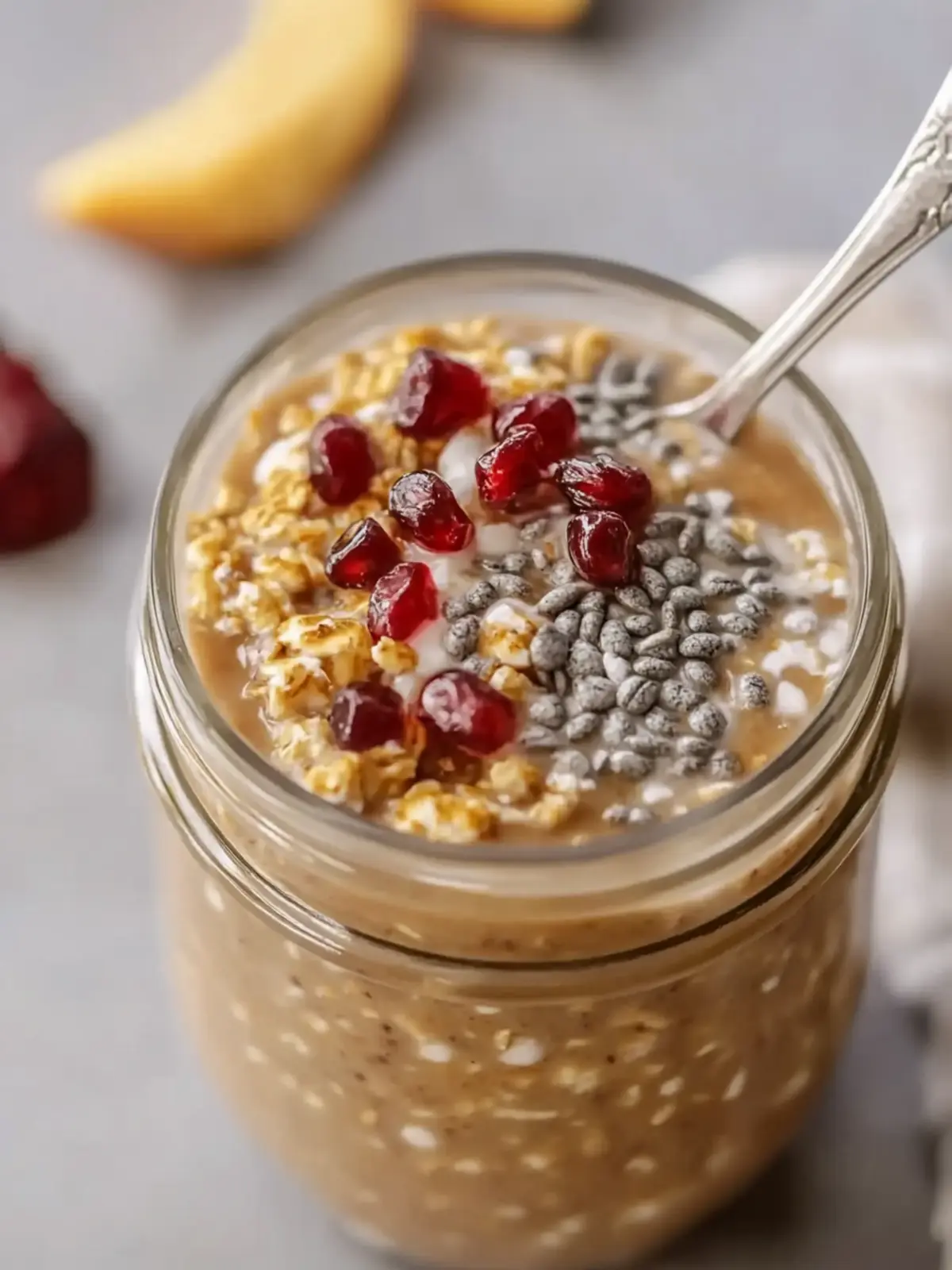High Protein Pumpkin Overnight Oats