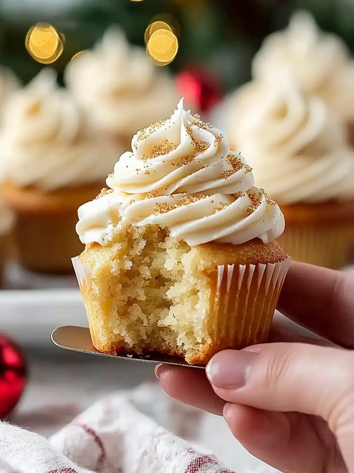 Delicious Eggnog Cupcakes