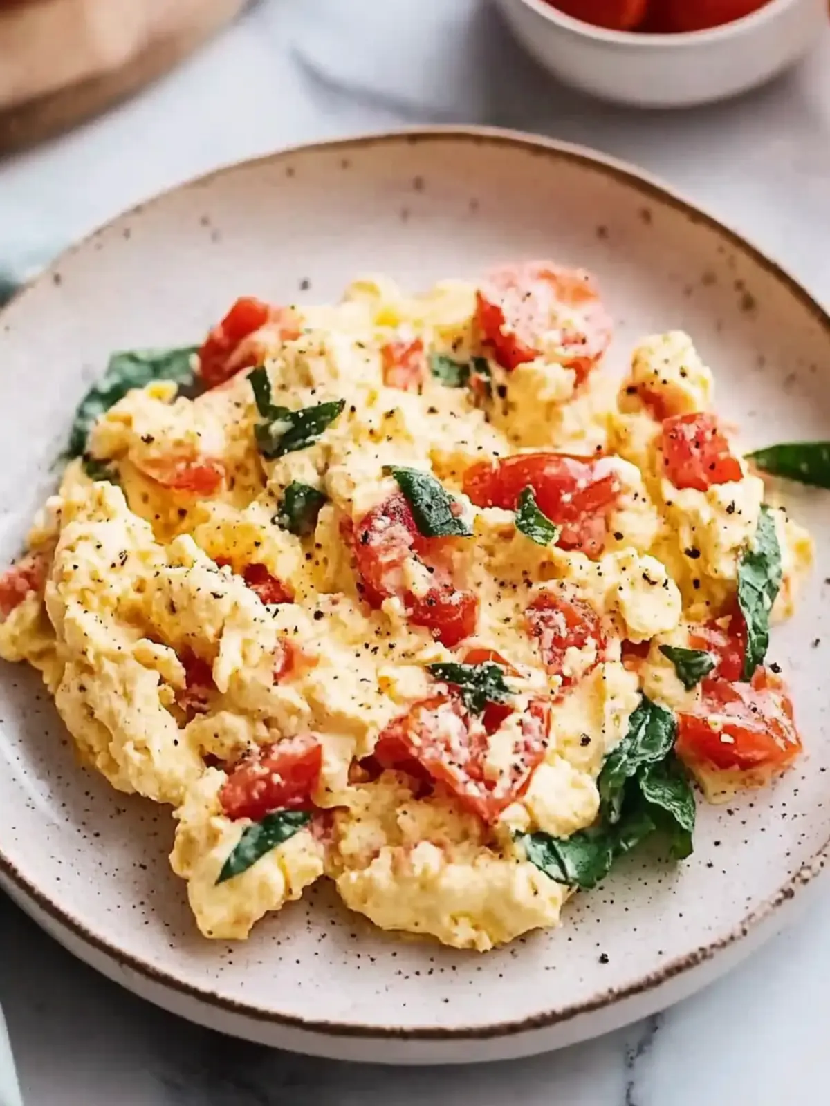 Tomato Mediterranean Scrambled Eggs