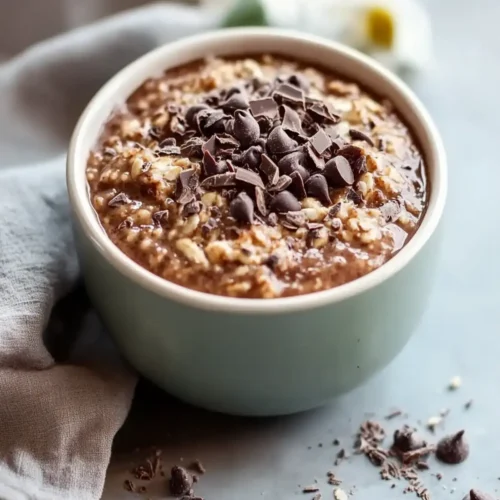 Gluten-Free High Protein Chocolate Overnight Oats