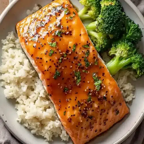 Tender Maple Glazed Baked Salmon