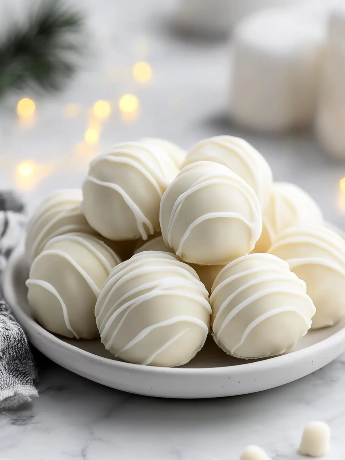 Smooth White Chocolate Truffles