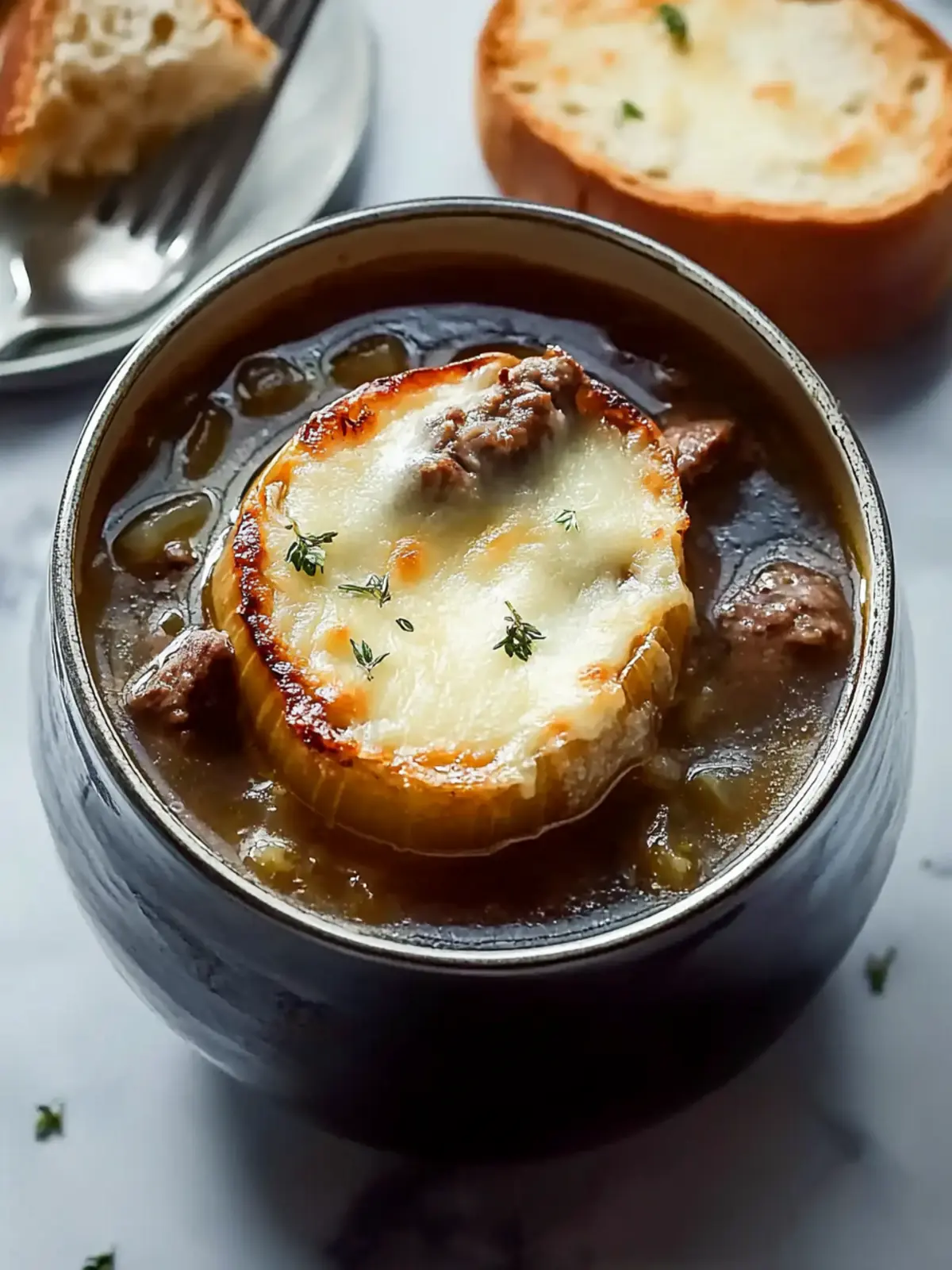 French Onion Soup with Beef