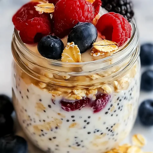 Filling High Protein Overnight Oats