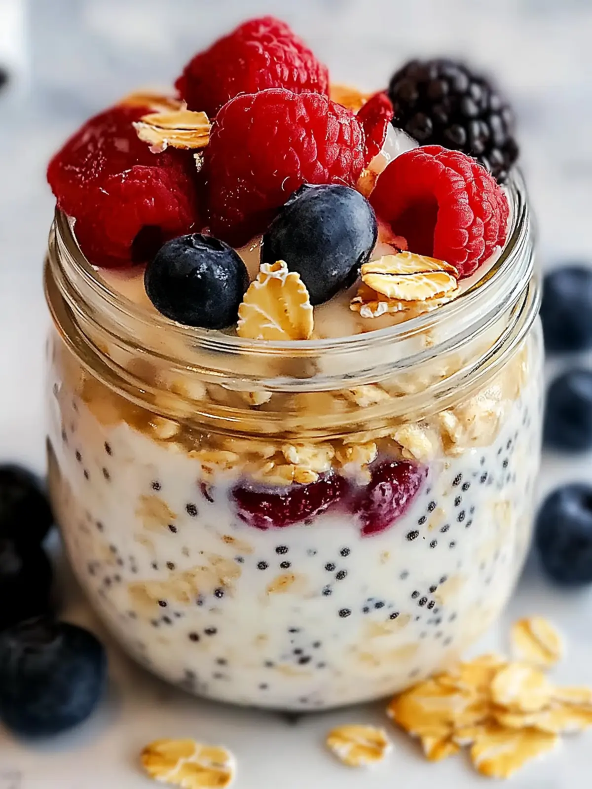 Filling High Protein Overnight Oats for Energizing Mornings