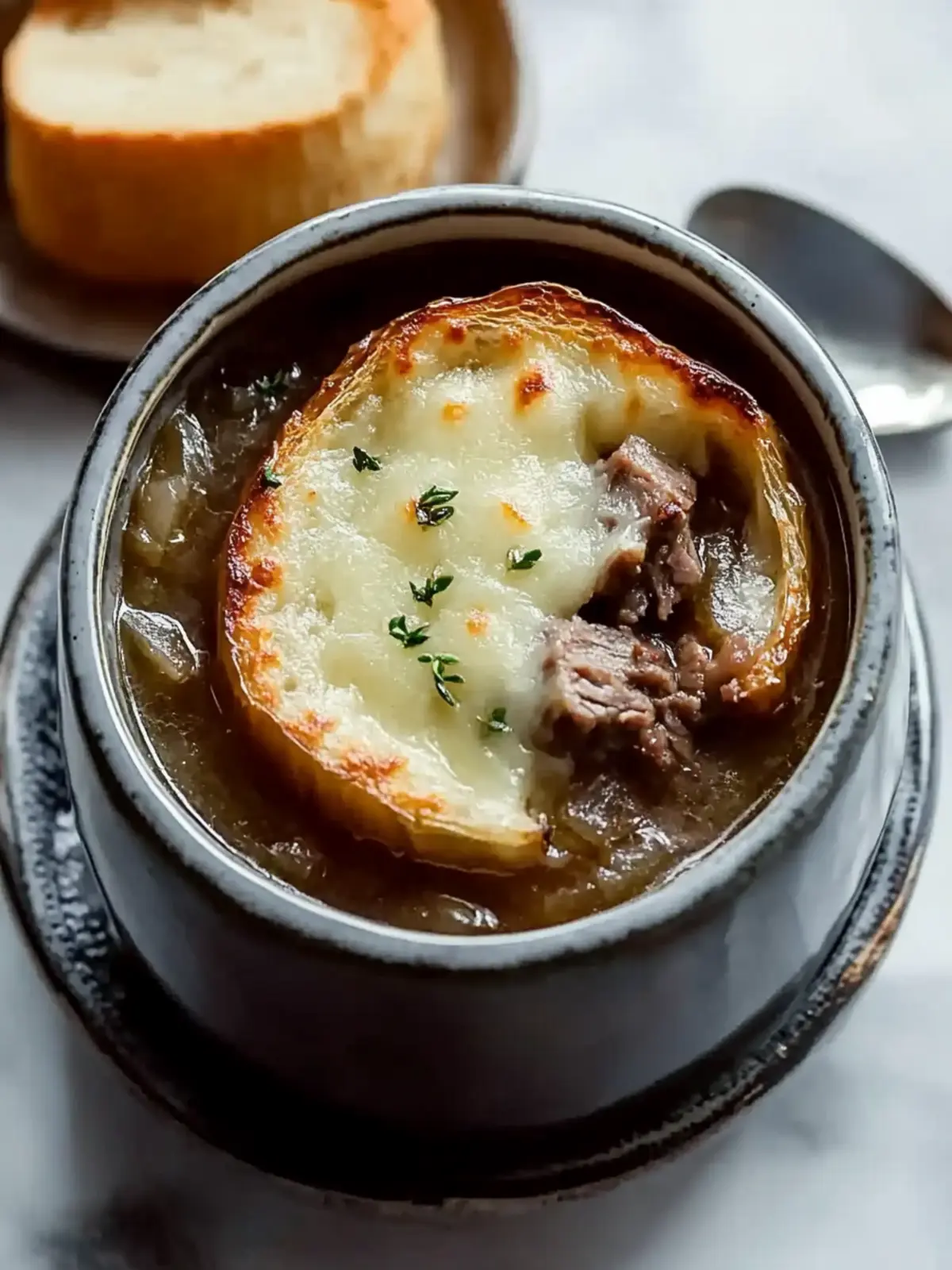 Savor the Heartiness of French Onion Soup with Beef Tonight