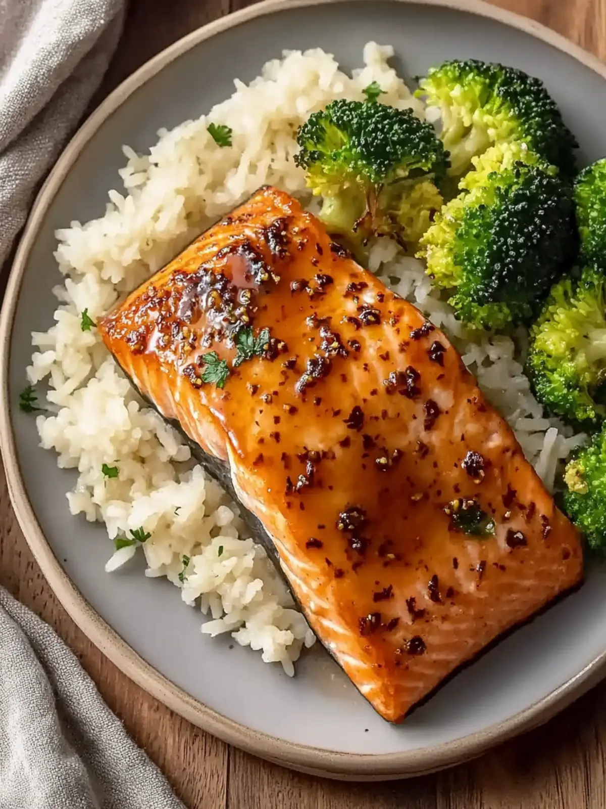 Tender Maple Glazed Baked Salmon