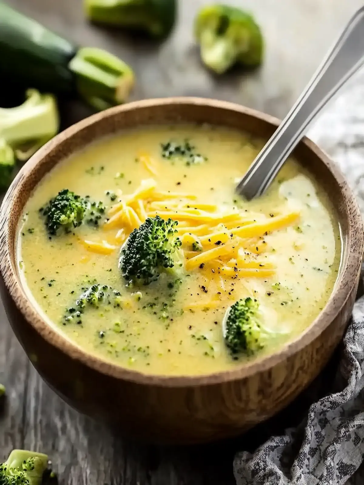 Instant Pot Broccoli Cheddar Zucchini Soup