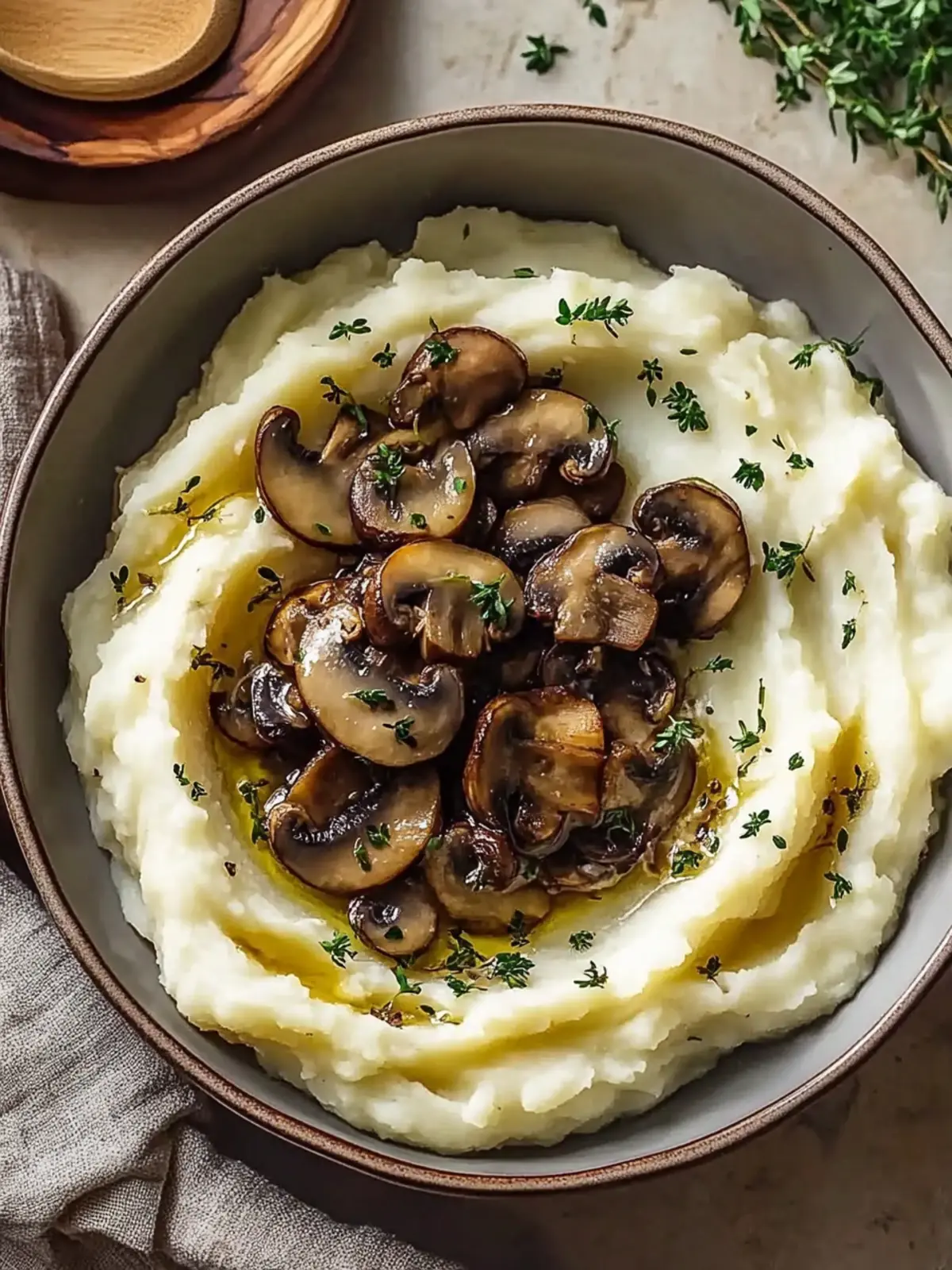 Mashed Potatoes with Mushrooms