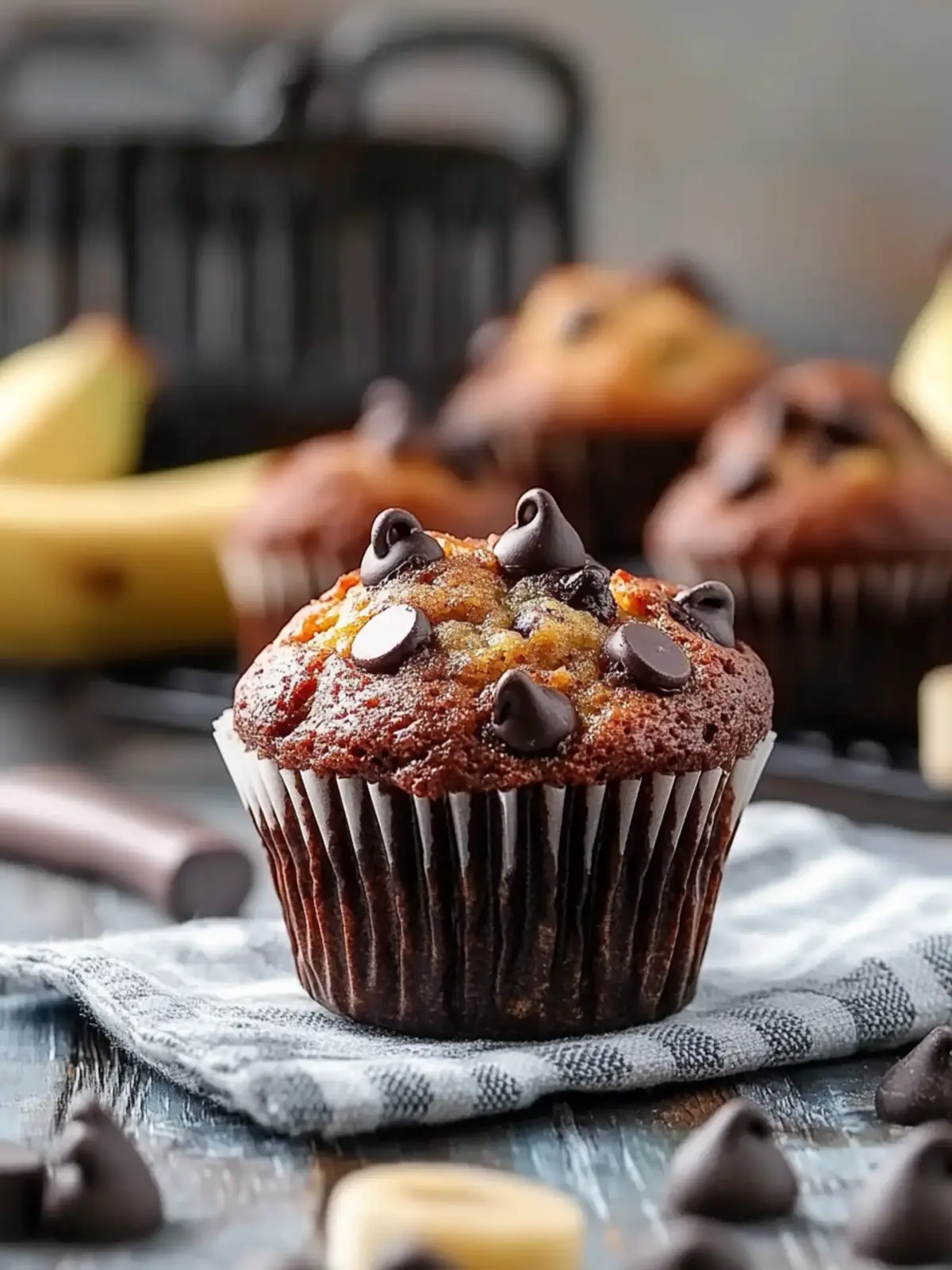 banana chocolate chip muffins