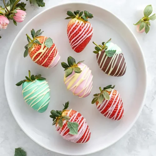 easter chocolate covered strawberries