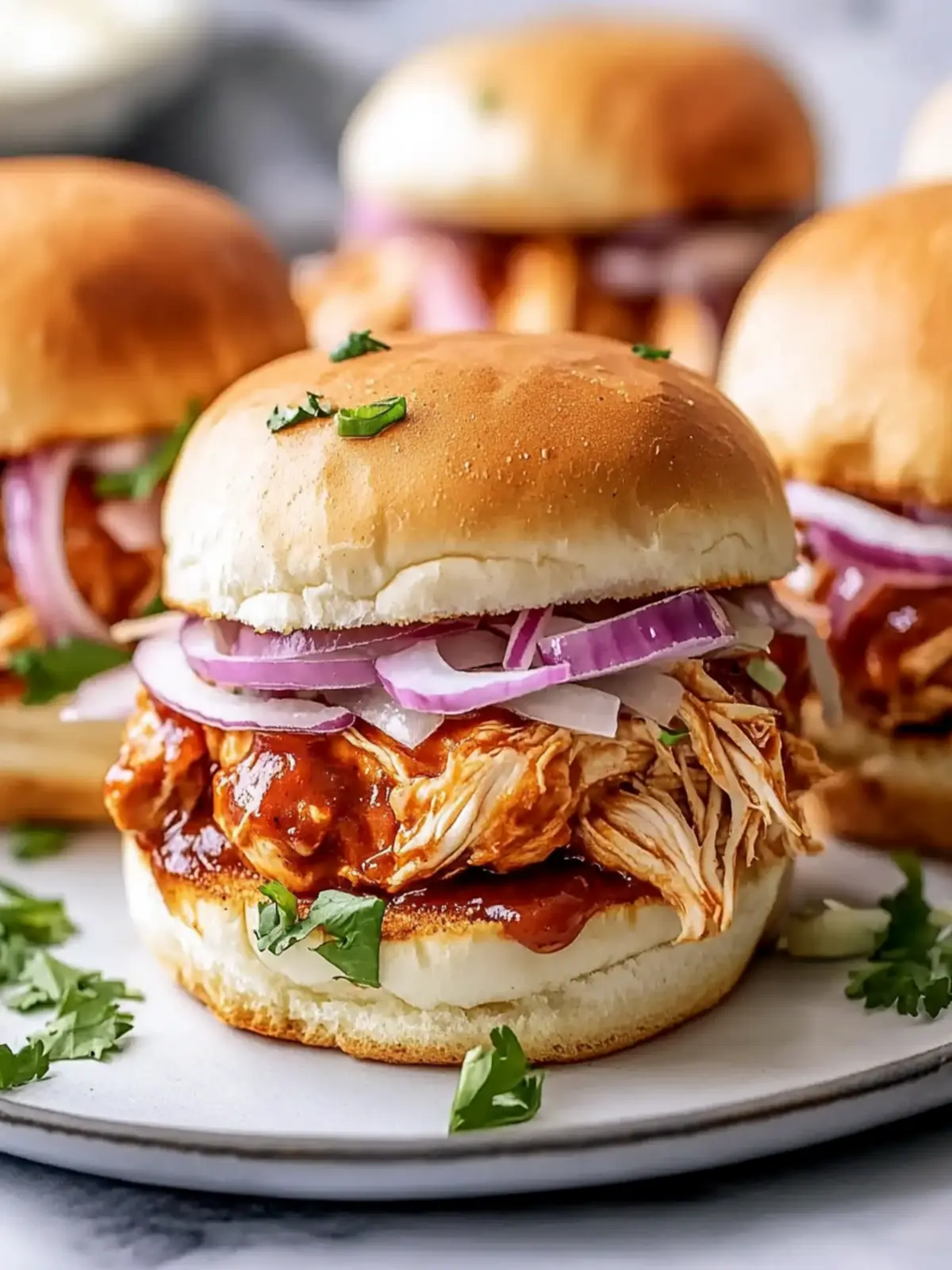 Classic BBQ Chicken Sliders
