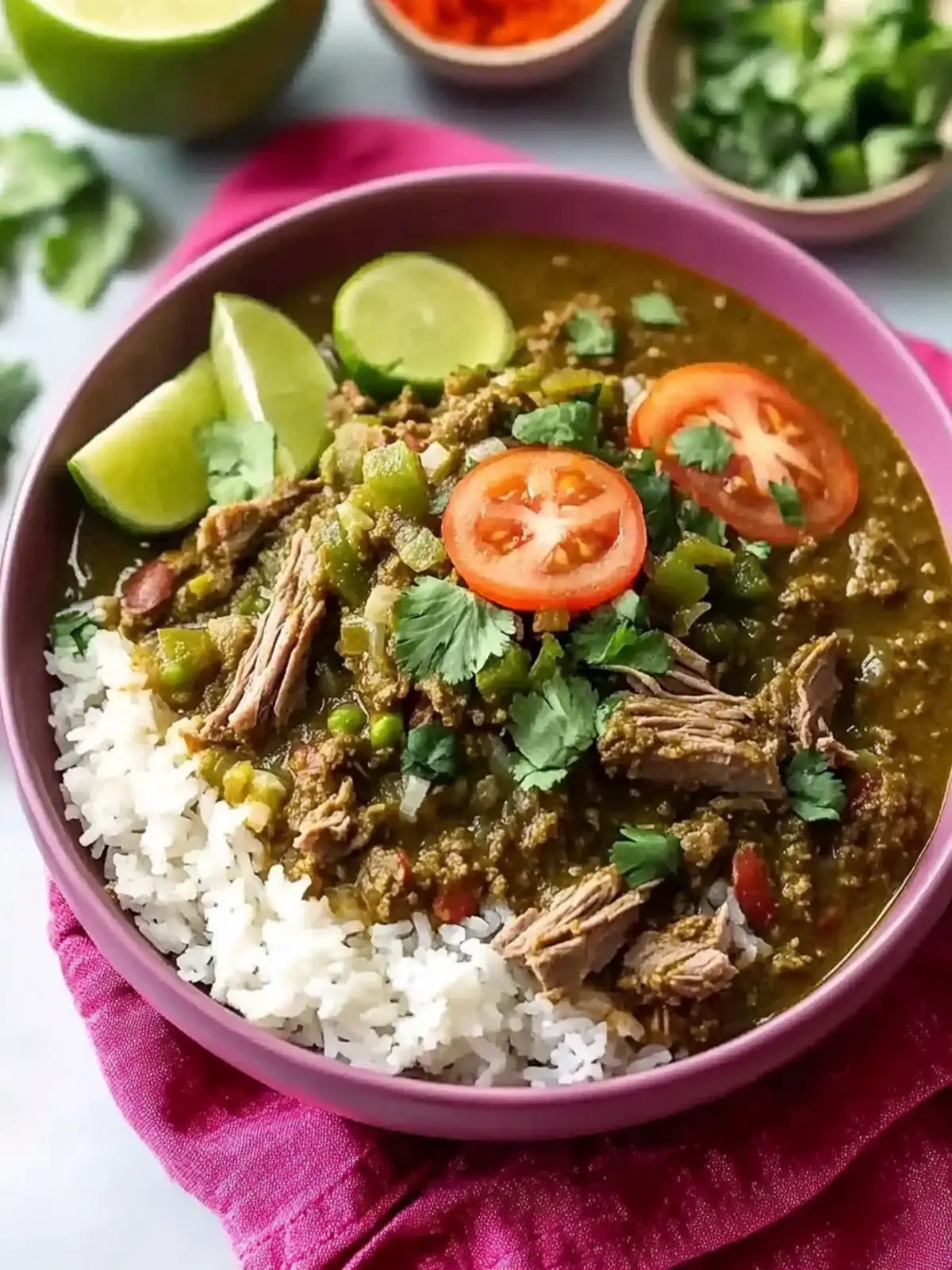 Simple Crockpot Beef Chili Verde